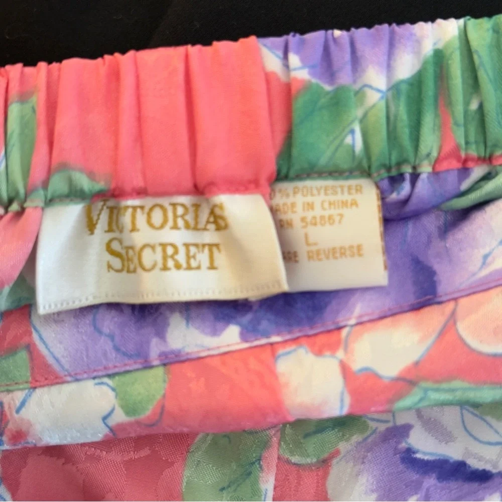 BNWT Vintage Victoria’s Secret Gold Label Floral Short Sleeve Shorts Pajama Set